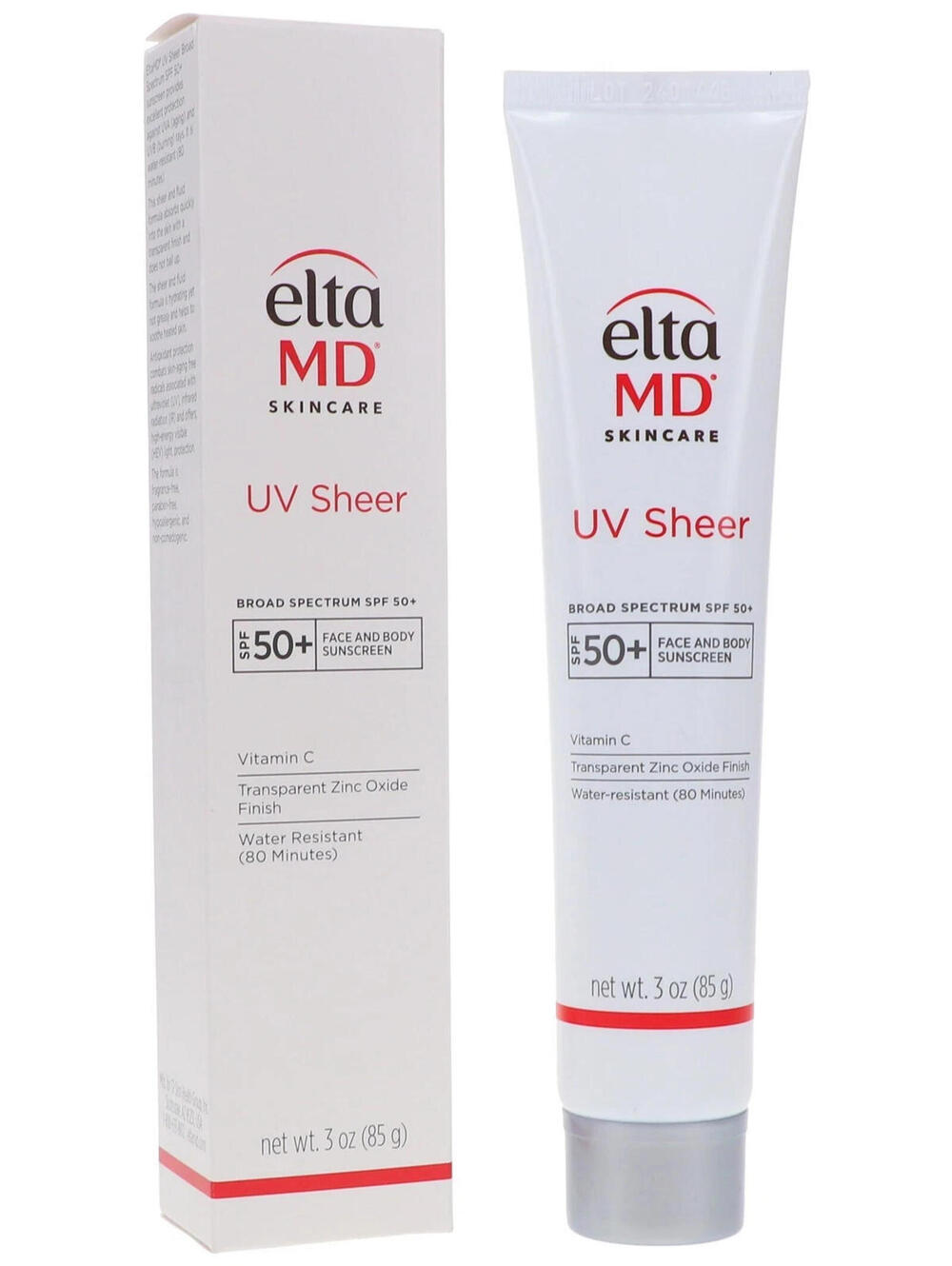 EltaMD UV Sheer Face and Body Sunscreen SPF 50+, Oil Free 3oz EXP: 08/2027